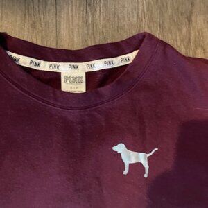 PINK Victoria’s Secret Sweatshirt Burgundy Size Small S/P
